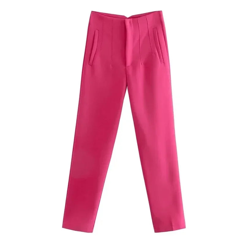 Women's High Waisted Trousers