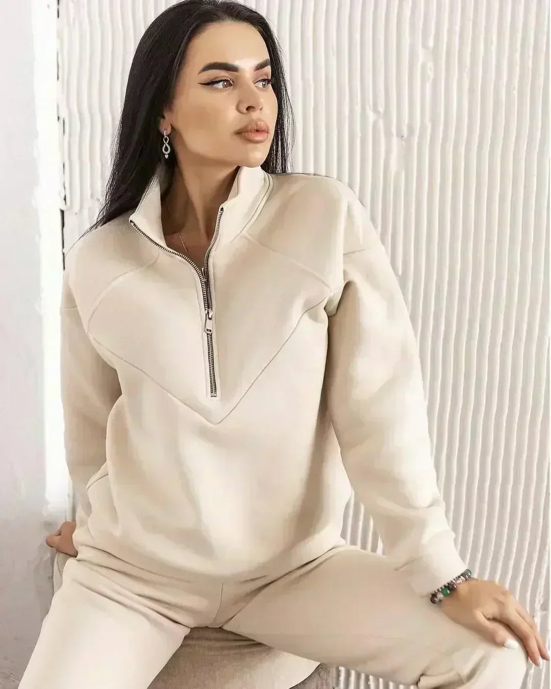 2-Piece Pullover Jumpsuit Set