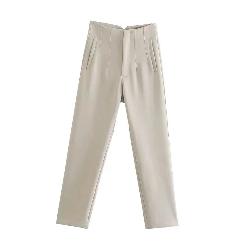 Women's High Waisted Trousers