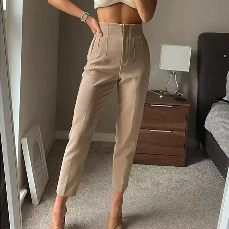 Women's High Waisted Trousers