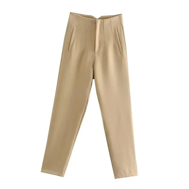 Women's High Waisted Trousers