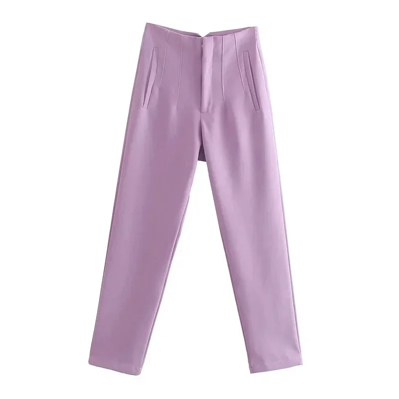 Women's High Waisted Trousers