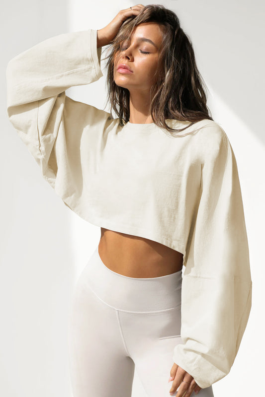 Cropped Oversized Long sleeve