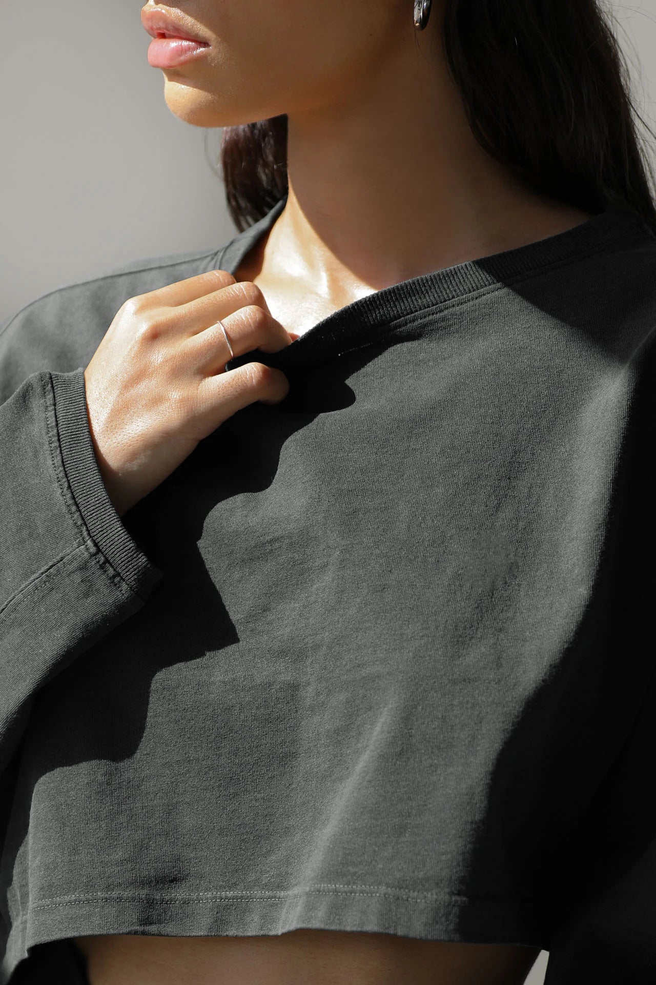 Cropped Oversized Long sleeve