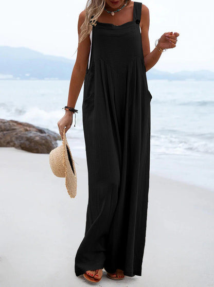 Wide Leg Spring Jumpsuit