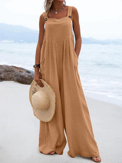 Wide Leg Spring Jumpsuit