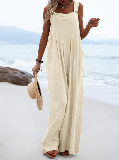 Wide Leg Spring Jumpsuit