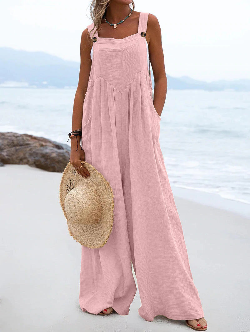 Wide Leg Spring Jumpsuit