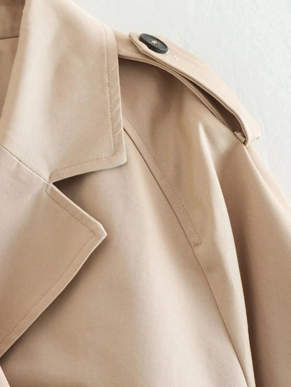 Women's Cropped Trench Coat